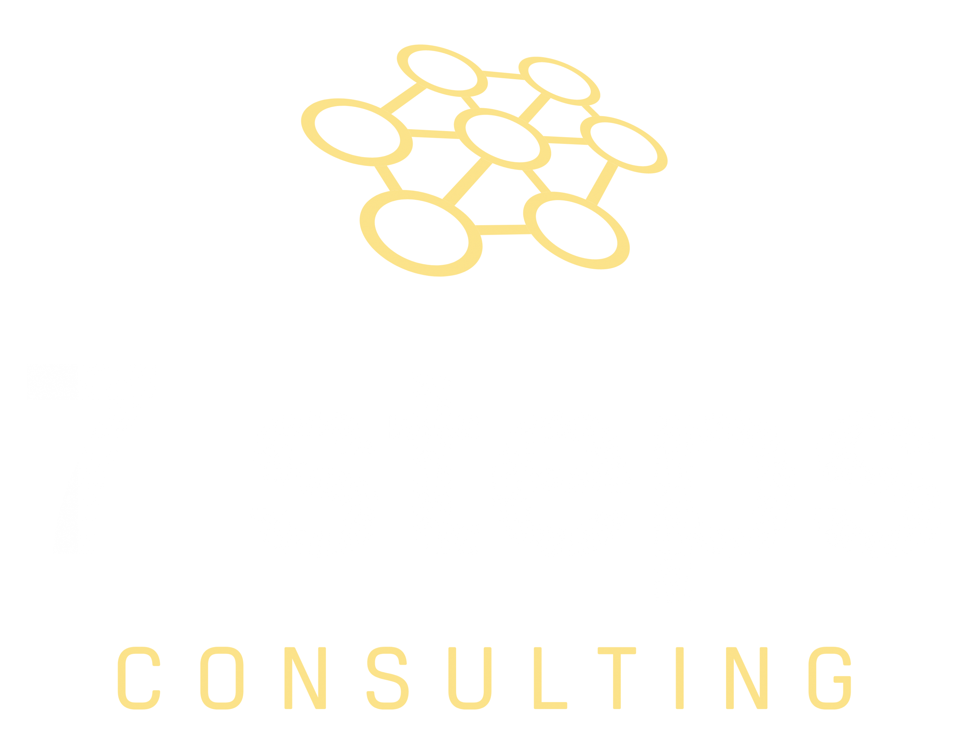 7 steps consulting logo in gold, with a seven circle logo at the top